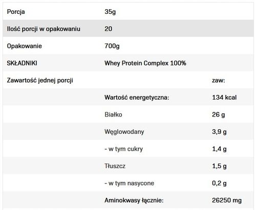 OLIMP WHEY PROTEIN COMPLEX 100% 700g BIAŁKO RZEŹBA na Arena.pl