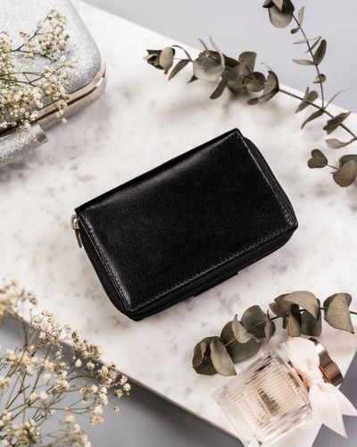 skórzany portfel damski z systemem rfid protect - rovicky na Arena.pl