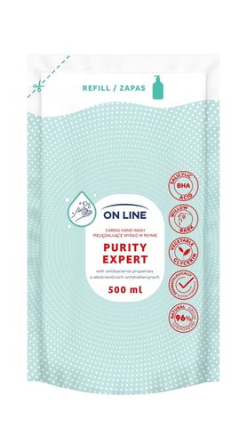 ON LINE Pielęgnujące mydło w płynie antybakteryjne - zapas 500 ml na Arena.pl