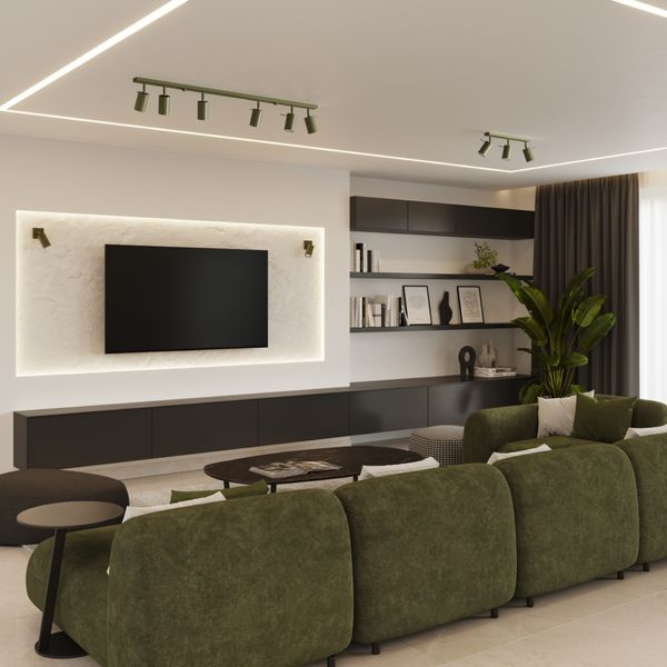 Plafon RING 2 zielony oliwkowy zdjęcie 12