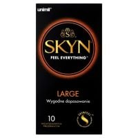 prezerwatywy bezlateksowe skyn large nawilżane 10 sztuk