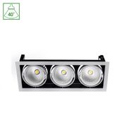 Oprawa Sufitowa Podtynkowa MODERN-DAY 3x1LED COB CITIZEN 40st 230V 3x27W IP20 Barwa Ciepła DOWNLIGHT + zasilacz SpectrumLED SLI015010WW_230V