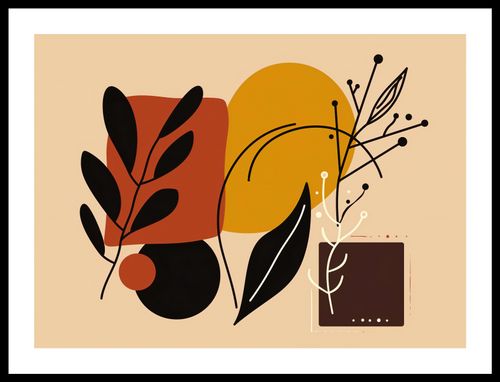 Plakat 55x40cm Ciepłe Kontury na Arena.pl