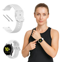 Pasek do Amazfit BIP / BIP 3 / 3 PRO / LITE / U / 1S silikon biały opaska
