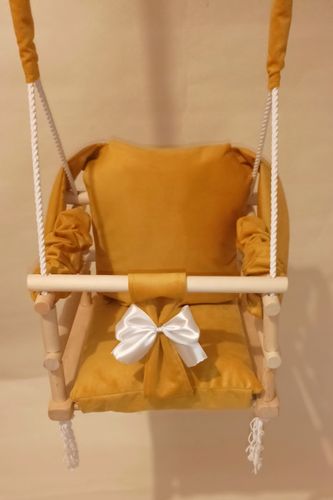 HUŚTAWKA 3w1 DZIECI królik Żółty dom ogród pokój na Arena.pl