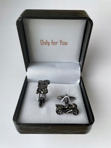 Spinki do mankietów EXC Motocykl Motor Szybki Ścigacz Race kol Grafit Tytan na Arena.pl