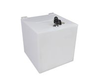 Urna skarbonka puszka skrzynka z plexi mlecznej 35x35x35cm