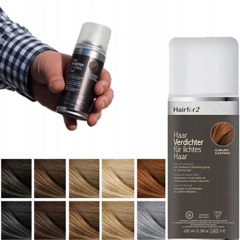HairFor2 100ml Mikrowłókna w Sprayu do Zagęszczania Włosów na Arena.pl
