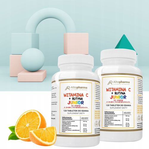 WITAMINA C + RUTYNA DLA DZIECI DO SSANIA 2x120tab na Arena.pl
