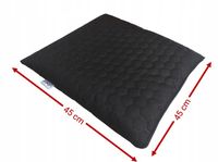 WODOODPORNA PIKOWANA PODUSZKA OGRODOWA PŁASKA MIÓD - HEKSAGON 45x45 czarna