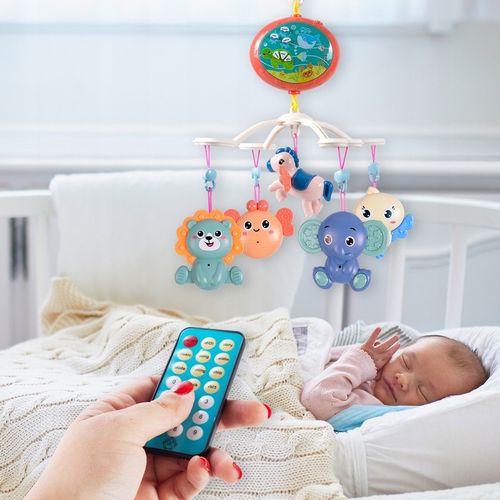 KARUZELA KARUZELKA DO ŁÓŻECZKA PROJEKTOR PILOT GRZECHOTKI 100 MELODII TIMER na Arena.pl