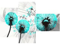 100CM 80 OBRAZ 3 ELEM DMUCHAWCE TURKUSIE ŚCIENNY