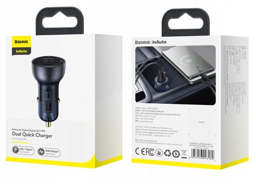 Baseus Ładowarka Samochodowa Type-C Usb 65W Qc Pd na Arena.pl