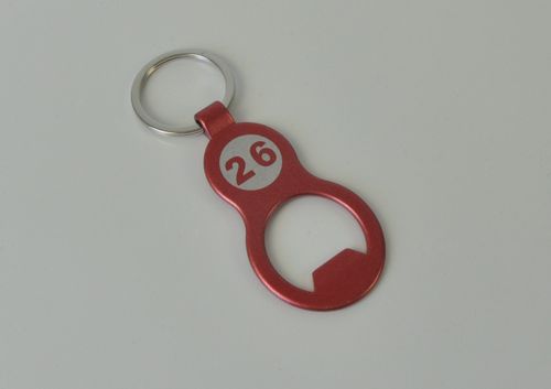 Metalowy brelok do kluczy z otwieraczem logo, grawer 50 szt. na Arena.pl