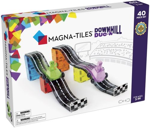 MAGNA-TILES KLOCKI MAGNETYCZNE DOWNHILL DUO TOR WYŚCIGOWY 40 EL. na Arena.pl