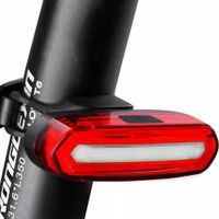 2 x Mocna lampka rowerowa tylna LED USB Alogy światło oświetlenie wodoodpor
