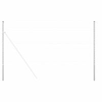 Słupki ogrodzeniowe 12 pcs Srebrny 180 cm