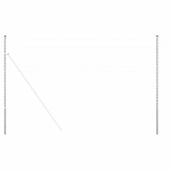 Słupki ogrodzeniowe 12 pcs Srebrny 180 cm