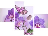 100 70CM OBRAZ 4 ELEM DELIKATNA PIĘKNOŚĆ DRUK PŁÓTNO RAMA