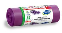 Stella Worki na śmieci z taśmą ściągającą - zapach LAWENDY 35L 15szt