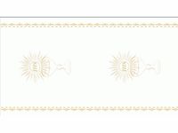 Bieżnik komunijny Komunia Święta kielich IHS złoty napis 0,28x5 m