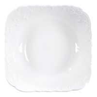 SALATERKA PORCELANOWA BIAŁA ĆMIELÓW ROCOCO 0001 24 CM GAT II