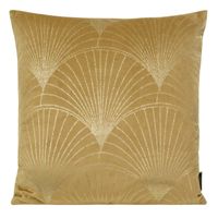 POSZEWKA WELUR VELVET WZÓR 45X45 CM ZŁOTA