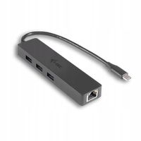 Hub USB i-tec USB-C Slim LAN HUB 3x USB 3.0 RJ-45 10/100/1000 Mb/s