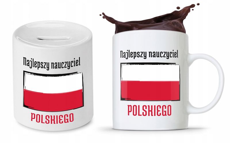 Zestaw Na Dzień Nauczyciela Kubek + Skarbonka Z Nadrukiem Ze Zdjęciem zdjęcie 1