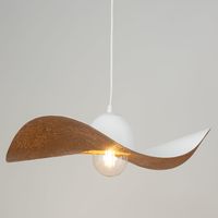 Zwis do przedpokoju KAPELLO metalowy kapelusz biały nad biurko