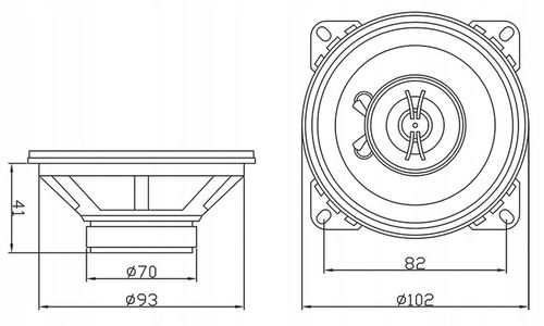 2x MOCNE GŁOŚNIKI SAMOCHODOWE DWUDROŻNE 65W 100mm 10cm 4'' NA na Arena.pl