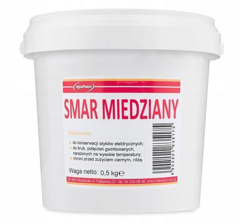 Pasta Miedziana Smar Miedziany do hamulców 0,5 kg na Arena.pl