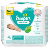 Chusteczki nawilżane Pampers Sensitive 6 x 52 szt.