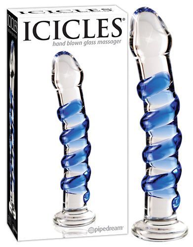 Icicles No. 5 Szklane Dildo Analne zdjęcie 1