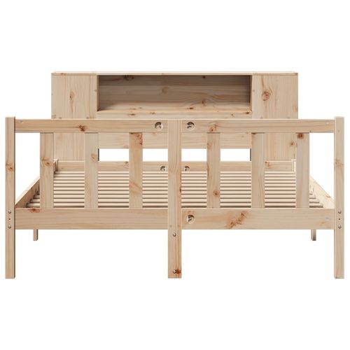 Łóżko z regałem, bez materaca, 120x190 cm, sosnowe na Arena.pl