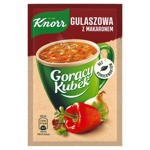 Knorr Gorący Kubek Gulaszowa z makaronem 16 g na Arena.pl