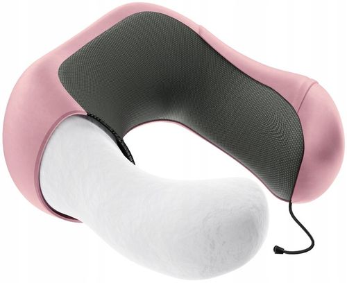 PODUSZKA PODRÓŻNA ROGAL NA SZYJE DO SAMOLOTU MIOWI RÓŻOWA + OPASKA na Arena.pl