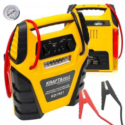 5W1 JUMP STARTER PROSTOWNIK ROZRUCH POWERBANK KOMPRESOR 17 Ah ŁADOWARKA LED na Arena.pl