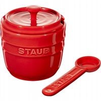 Pojemnik na sól Staub Storage 15x13x10 cm ceramiczny czerwony