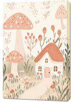 Obraz 60x90cm Wzory dla Dzieci, Dziewczynki i Chłopca - Domki