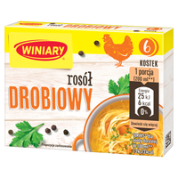 Winiary Rosół drobiowy 60 g (6 sztuk) x 3 sztuki