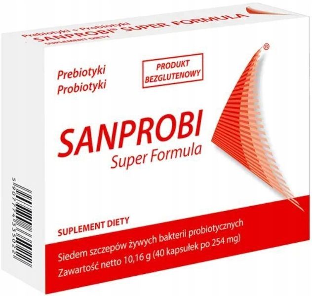 SANPROBI Super Formula Synbiotyk 40 kapsułek zdjęcie 1