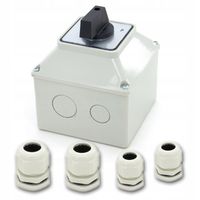 ŁĄCZNIK KRZYWKOWY 32A LEWO PRAWO W OBUDOWIE IP65