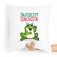 Poduszka Dla Szachisty Żajebisty Szachista Z Nadrukiem Ze Zdjęciem