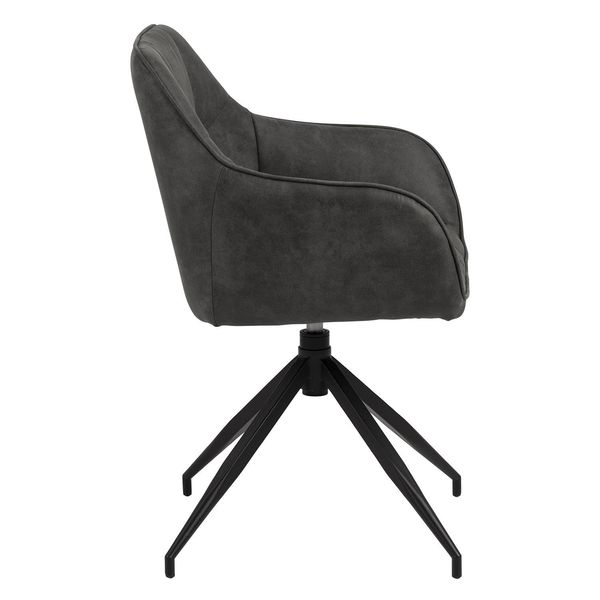 Krzesło Brenda szare tapicerowane zdjęcie 5