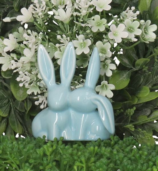 ZAJĄC ZAJĄCZEK CERAMICZNY WIELKANOCNY FIGURKA DO STROIKA zdjęcie 3