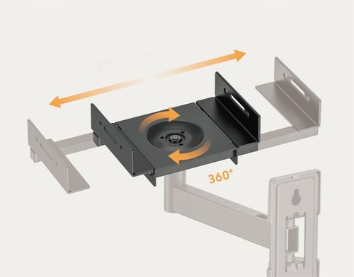 Uchwyty ścienne do głośników 2szt. Zaciskowe Regulowane Obrotowe na Arena.pl