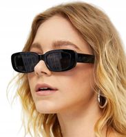 OKULARY PRZECIWSŁONECZNE damskie PROSTOKĄTNE retro