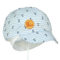 Pupill Tymon czapka z daszkiem dla chłopca na lato błękitna 46-48