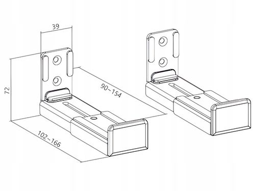 UCHWYTY MOCOWANIE NA SOUNDBAR UNIWERSALNE ŚCIENNE na Arena.pl